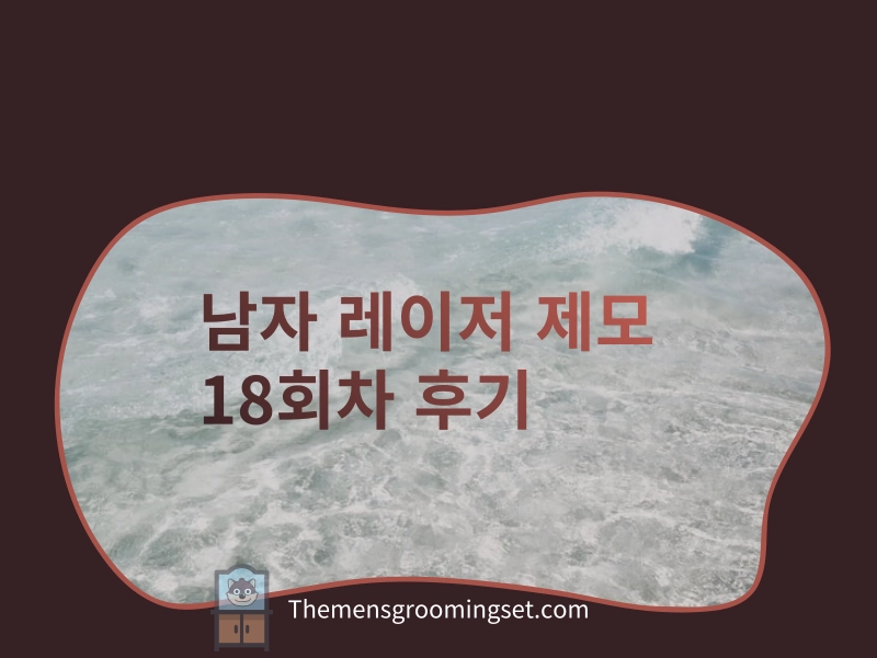 남자 레이저 제모 18회 후기 대표 이미지