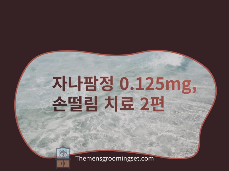 손떨림 치료 2편 자나팜정 0.125mg 효능과 부작용 대표 이미지