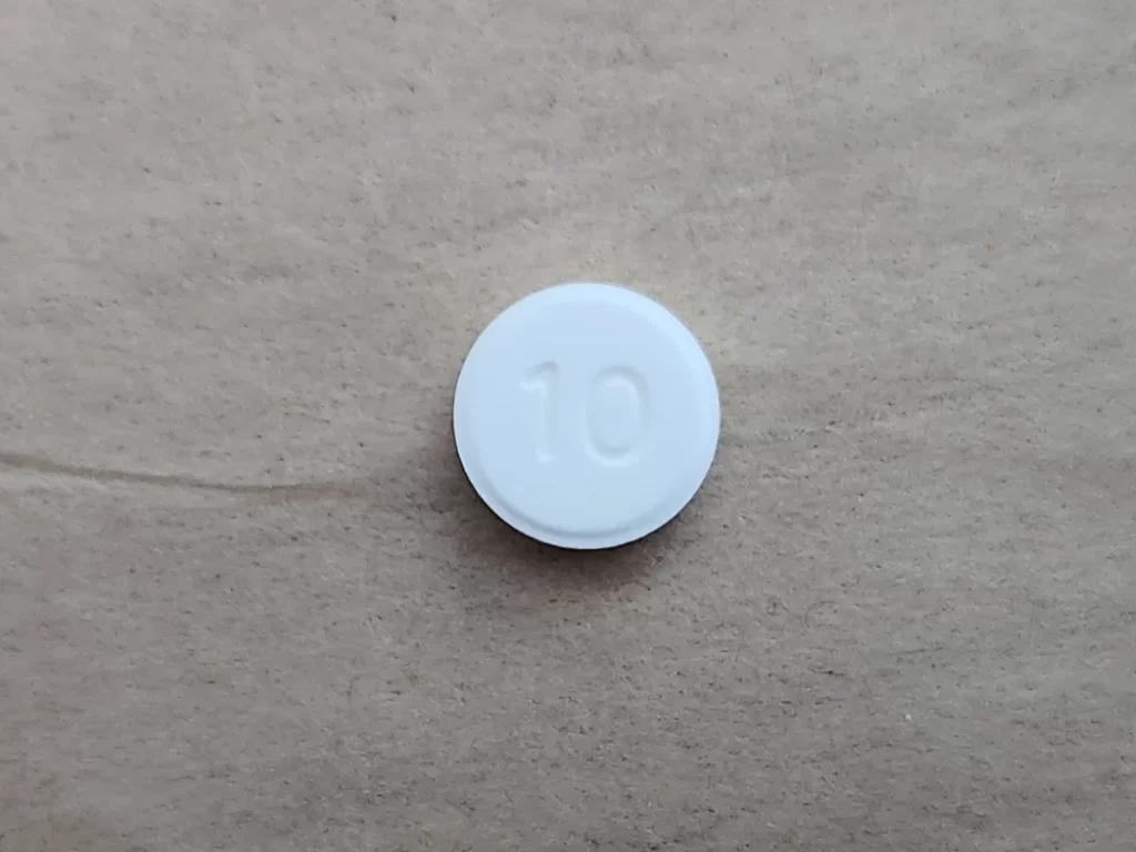 인데놀정 10mg 후면