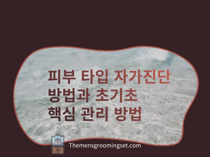 피부 타입 자가 진단 방법과 관리 방법 꿀팁