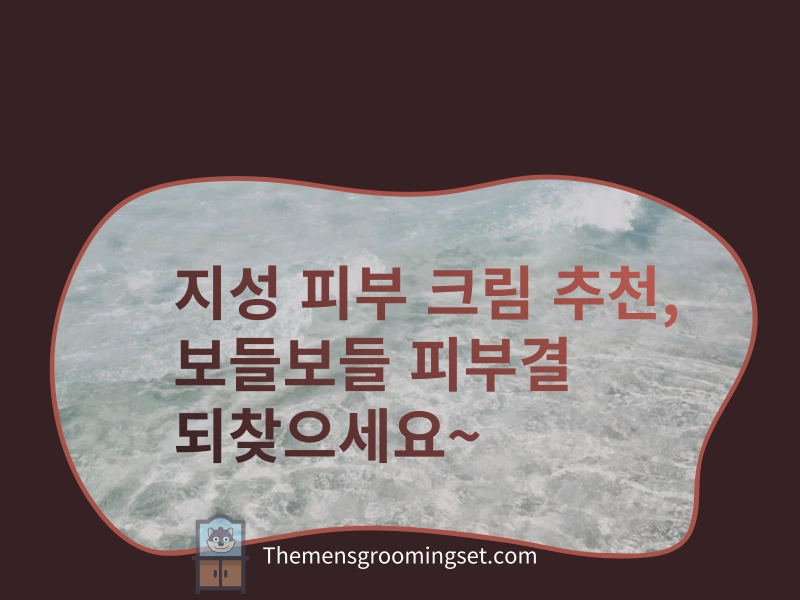 지성 피부 크림 추천