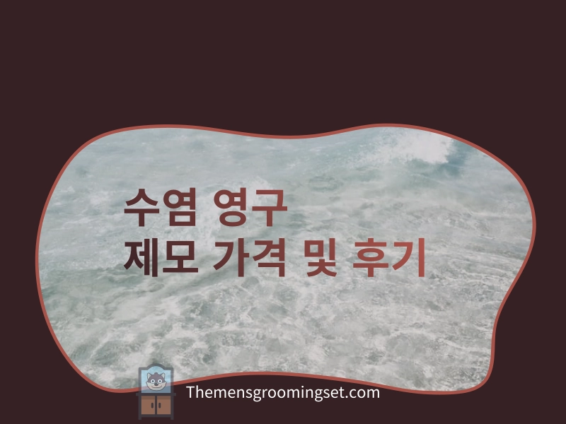 수염 영구 제모 가격 및 후기