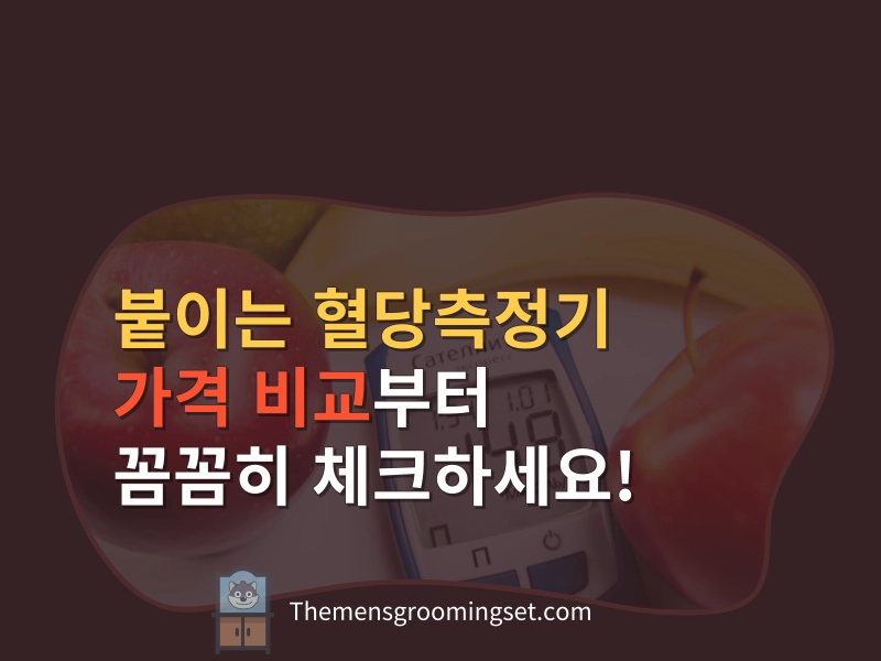 붙이는 혈당측정기 가격 비교 대표 이미지