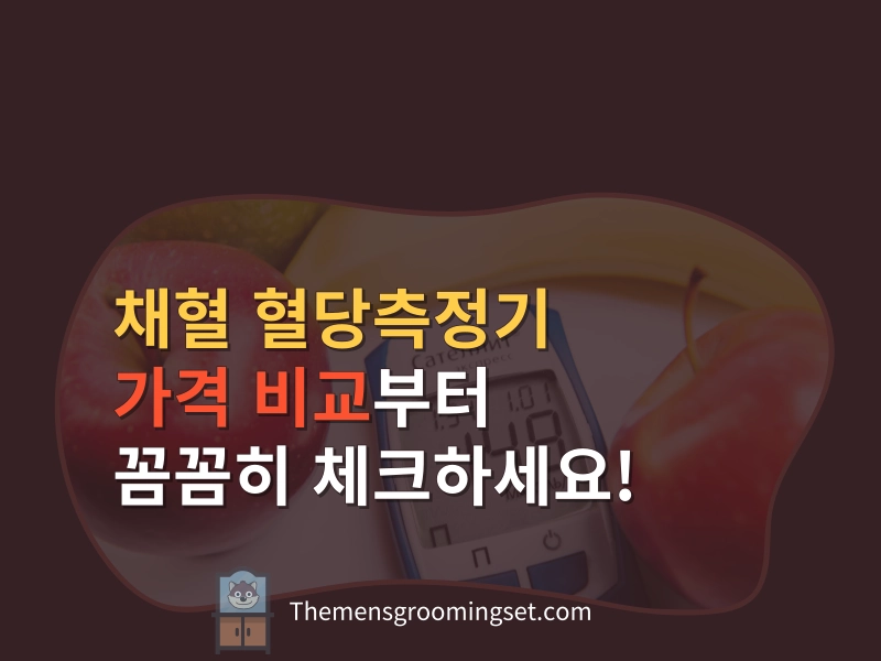 채혈 혈당측정기 가격 비교 대표 이미지