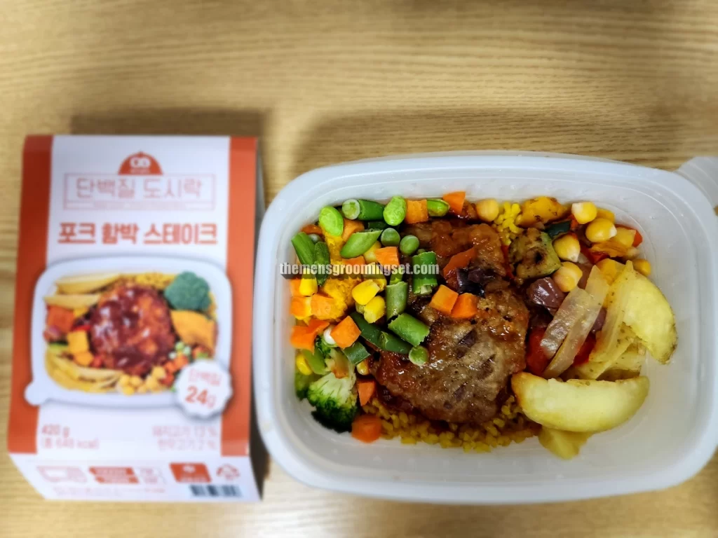 3. 메이크 샐러드 다이어트 도시락 후기 포크 함박 스테이크 (1)