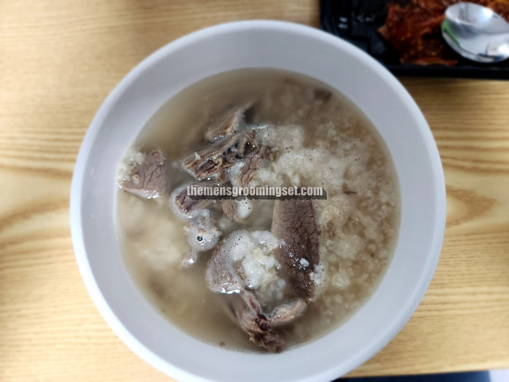 7-1. 누룽지 설렁탕 해동 후 조리한 모습 (1)